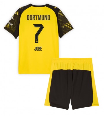 Borussia Dortmund Jobe Bellingham #7 Replica Home Stadium Kit for Kids 2025-26 Short Sleeve (+ pants)